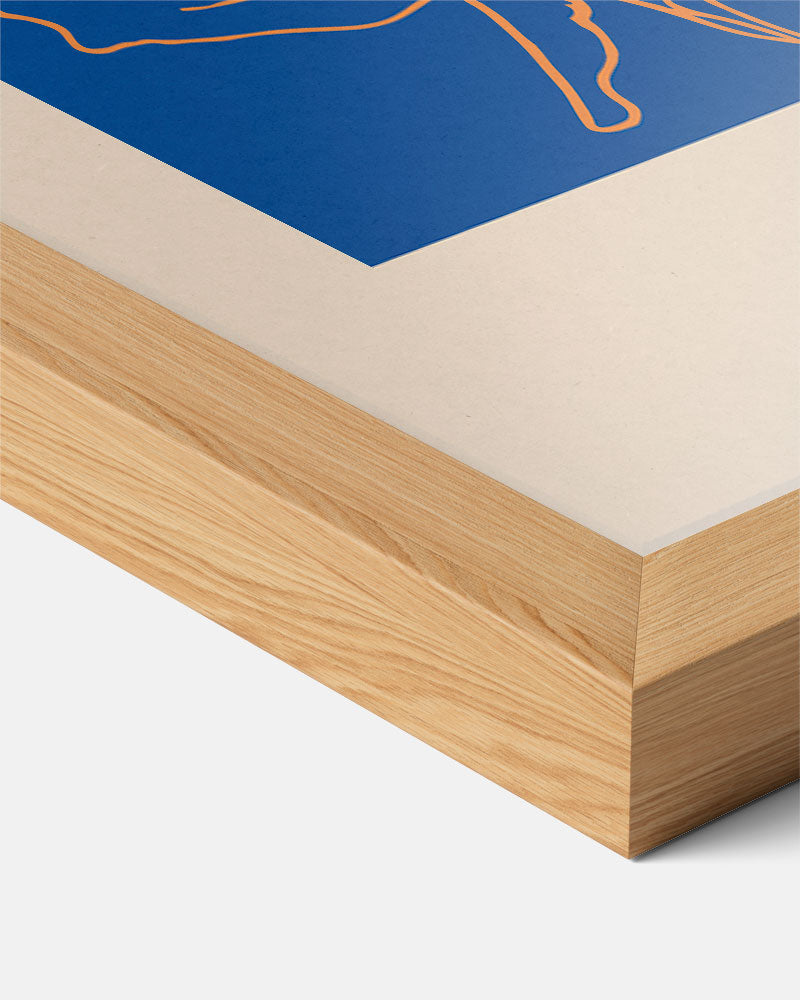 Bloeiende Blauw Dromerij Poster-WallArtistic