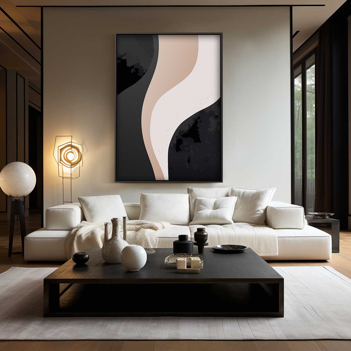 Abstracte Elegantie Kunstwerk-canvas-dibond-plexiglas-wanddecoratie-WallArtistic