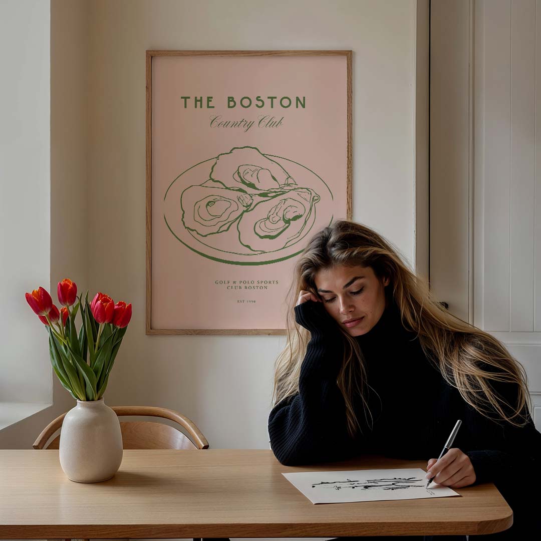 Stijlvolle Boston Country Club Poster-WallArtistic