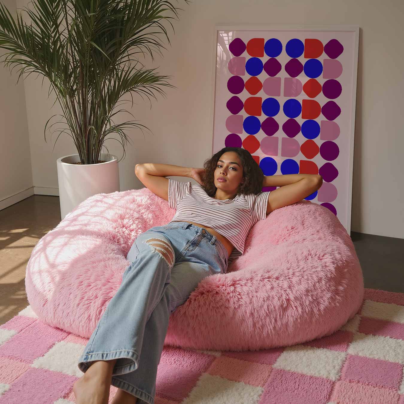 Kleurrijke Geometrie Wanddecoratie Poster-WallArtistic