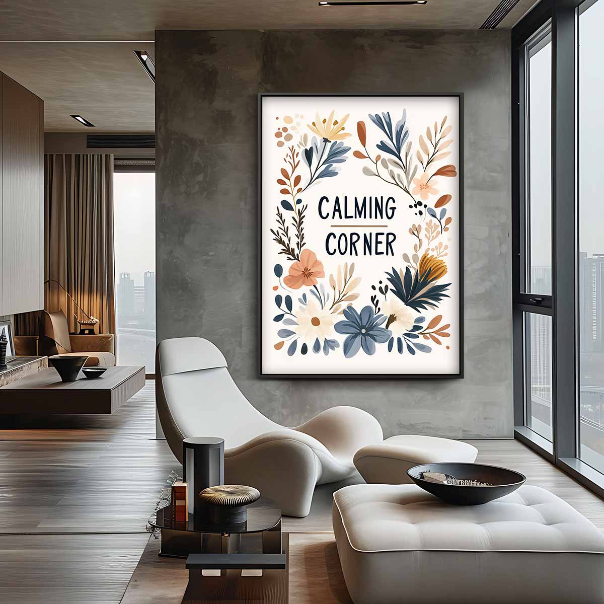 Rustgevende Bloemenpracht Kunstwerk-canvas-dibond-plexiglas-wanddecoratie-WallArtistic