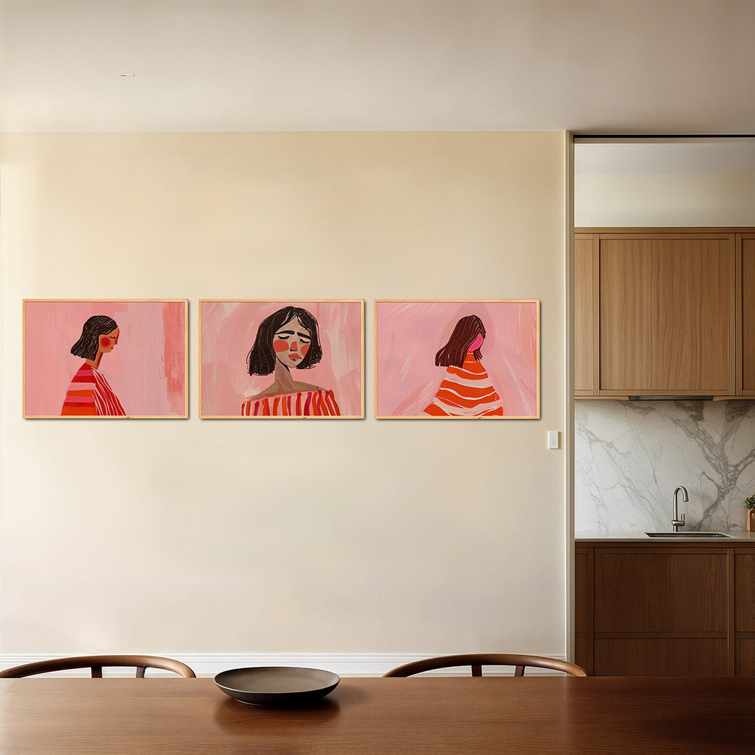 Zachte portretkleuren Posterset