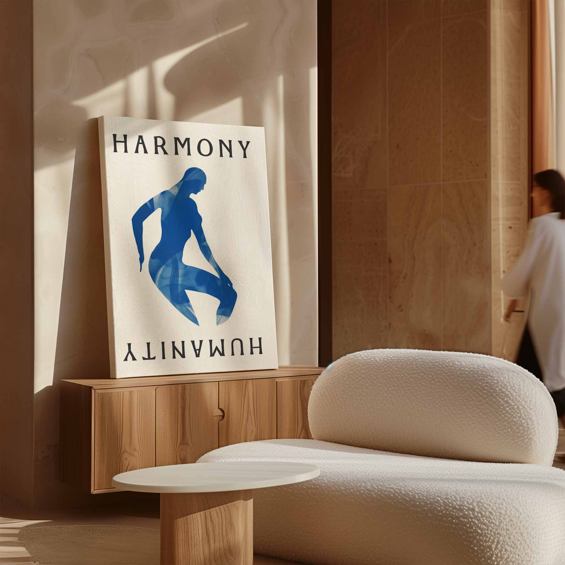 Harmonie in Menselijkheid Kunstwerk-canvas-dibond-plexiglas-wanddecoratie-WallArtistic
