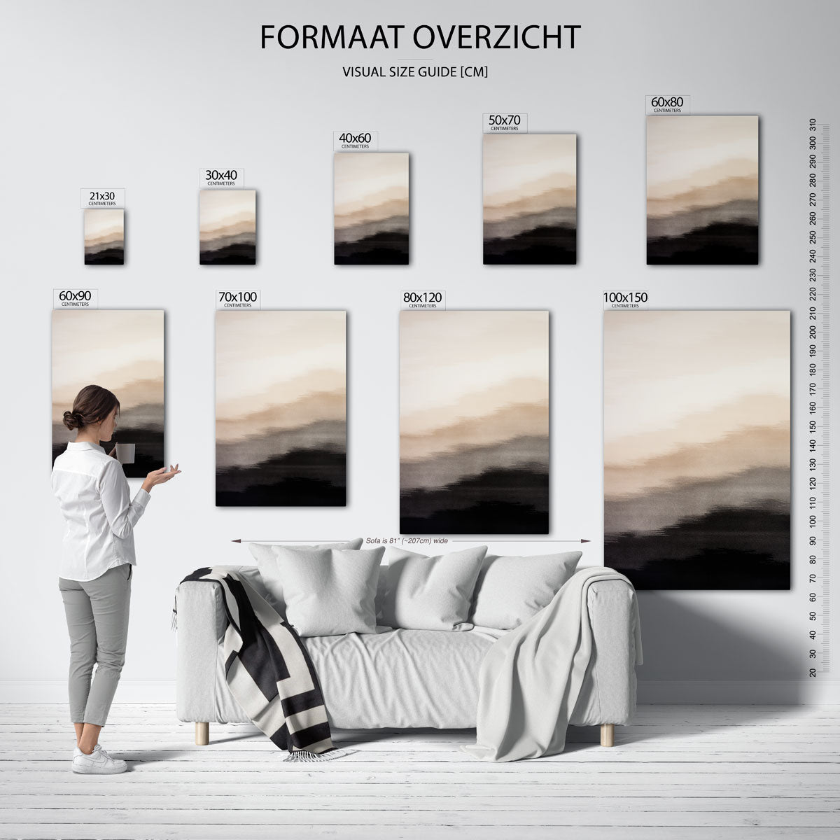 Abstracte landschappen Poster