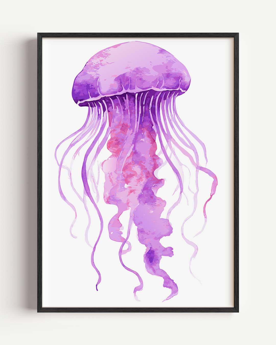 Paarse Kunstzinnige Kwallenposter-WallArtistic