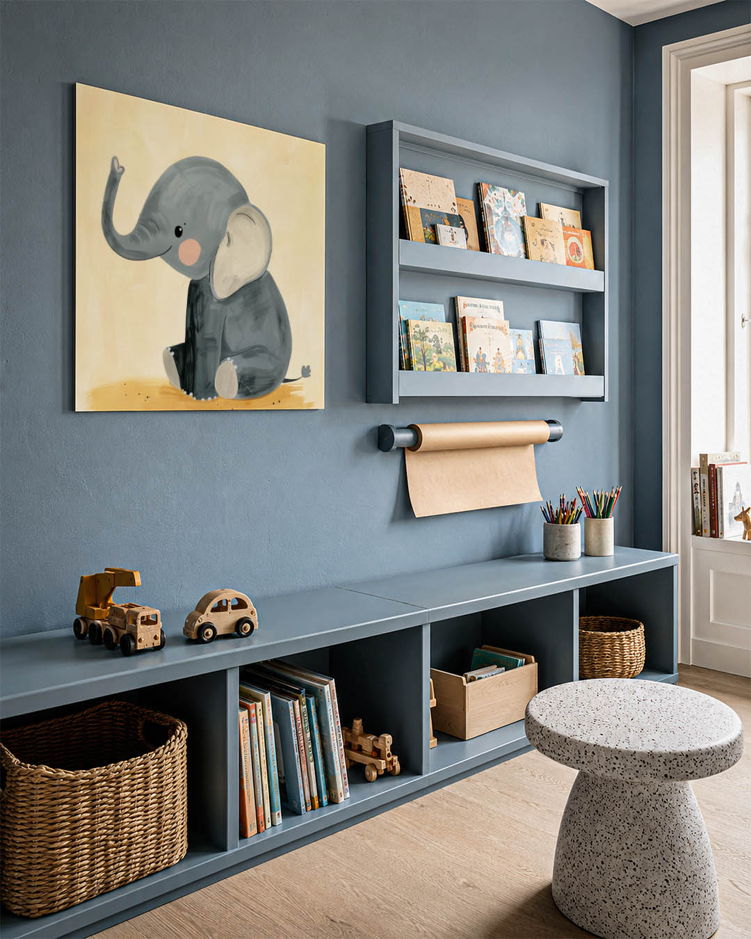 Schattige olifant illustratie Kunstwerk