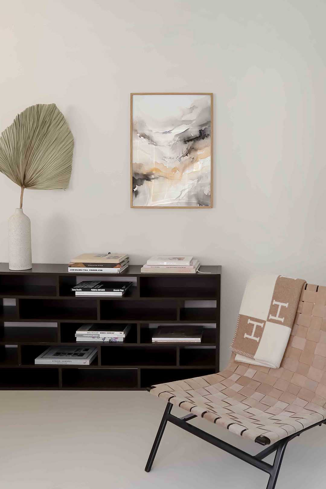 Abstracte landschapsweergave Poster
