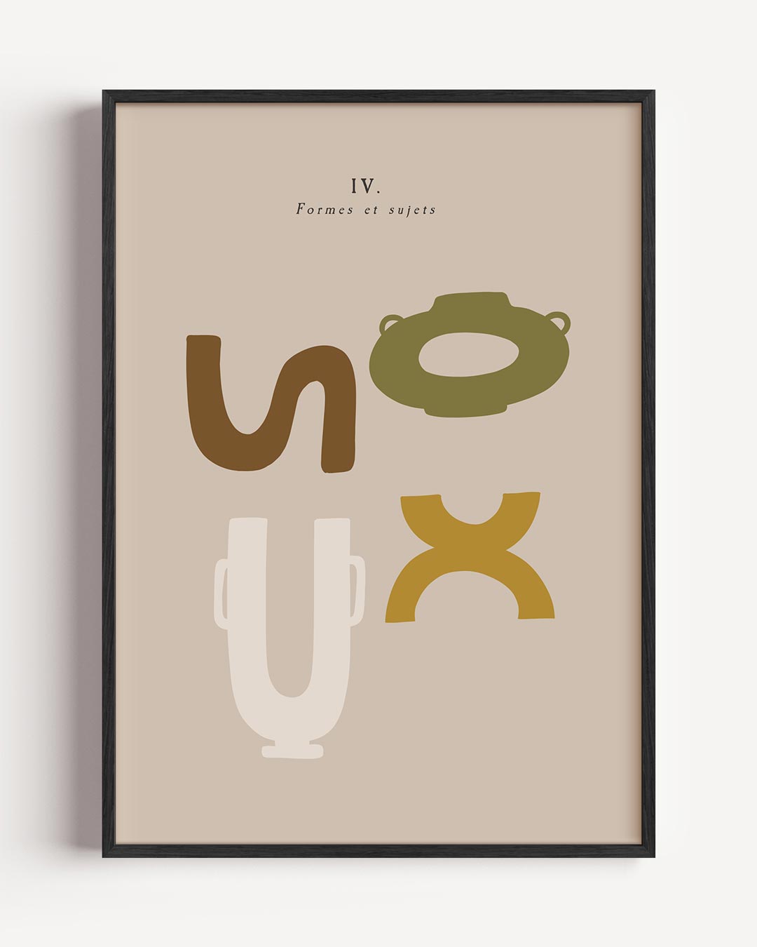 Abstracte Vormen Poster-WallArtistic