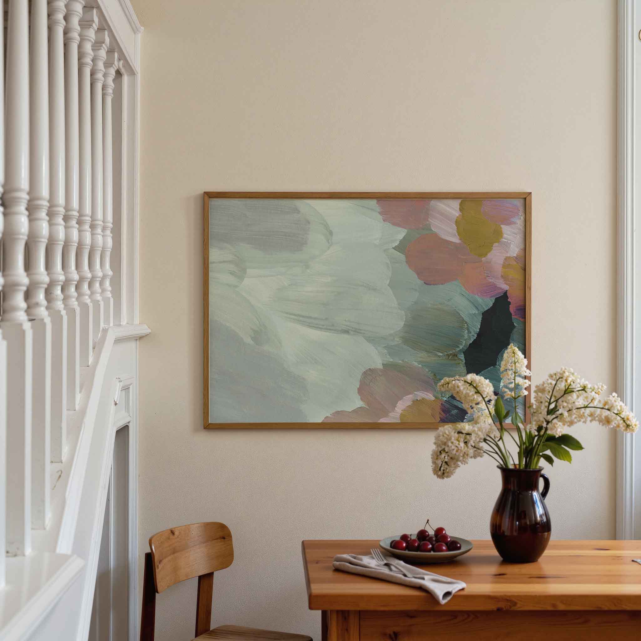 Abstracte bloemen Poster