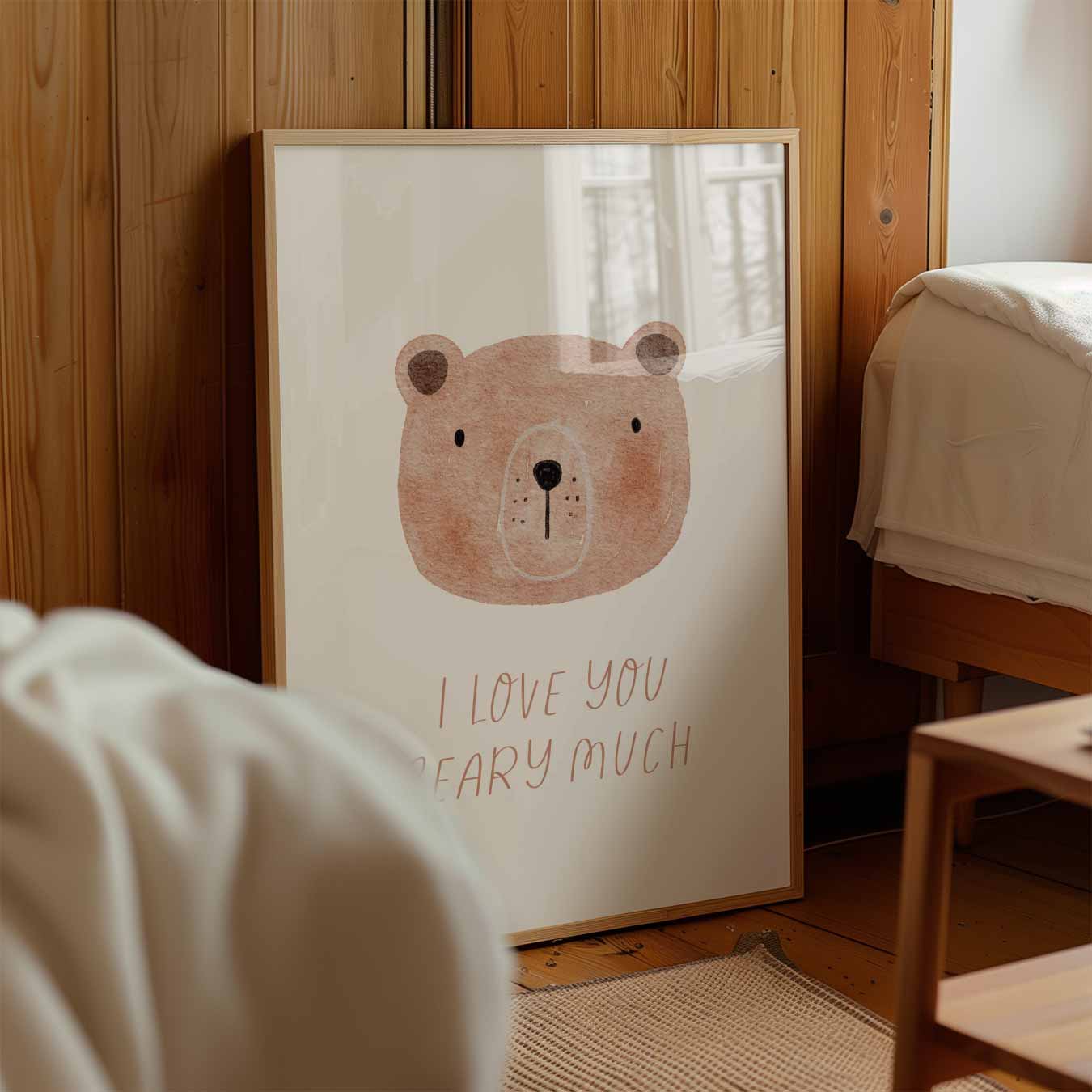 Schattige Beertje Poster