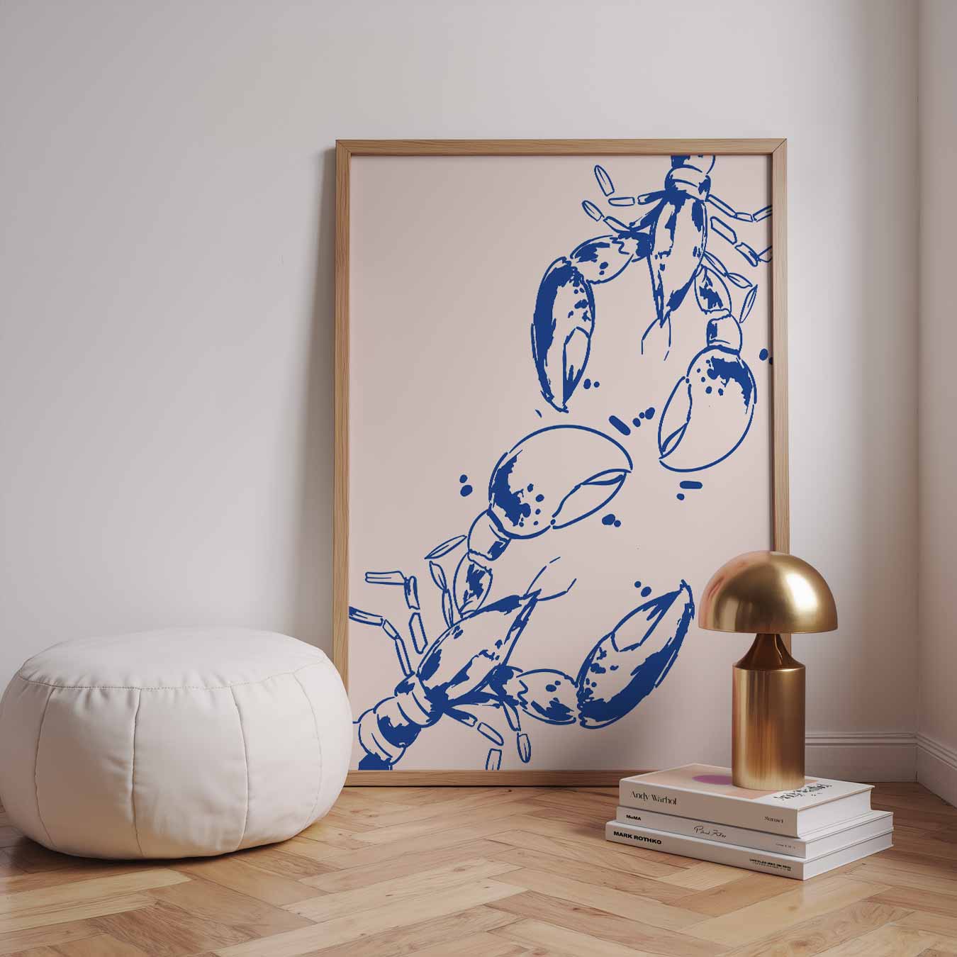 Moderne Kreeften Illustratie Poster-WallArtistic