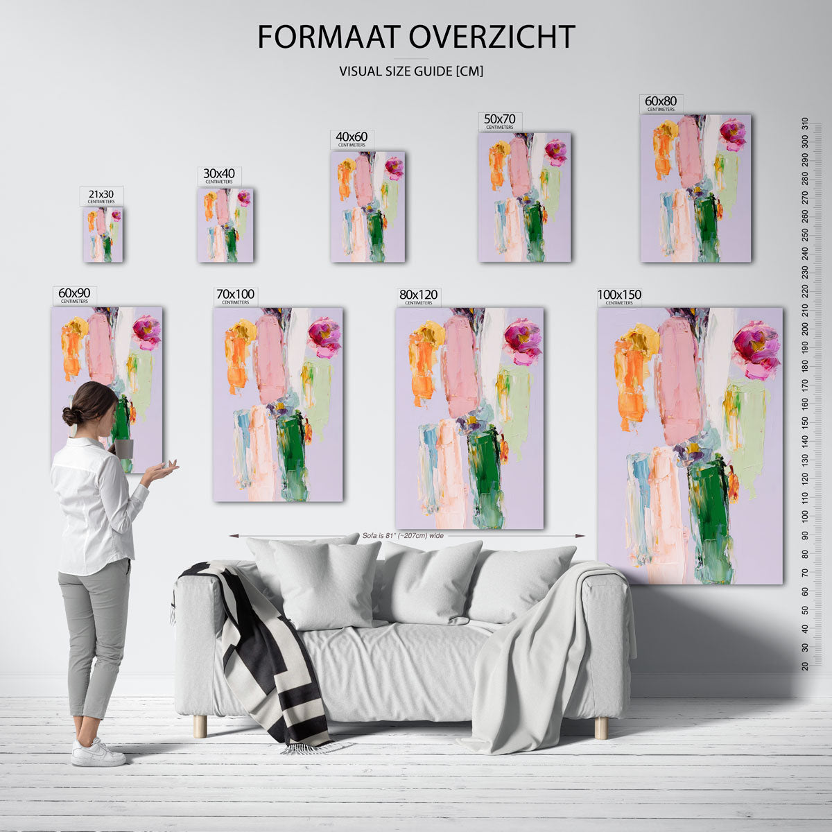 Abstracte kleurrijke vormen Poster