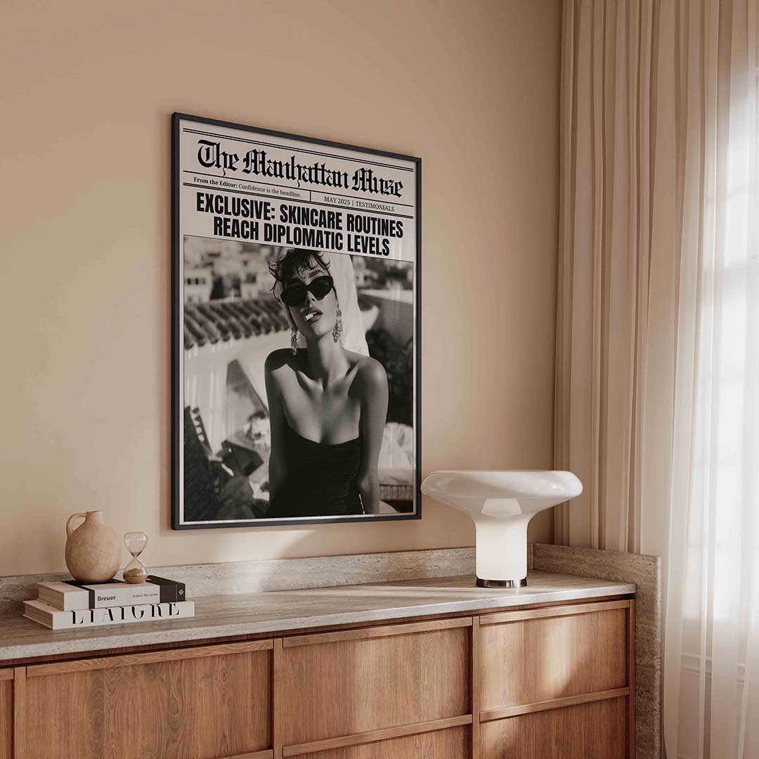 Vrouw met zonnebril Poster
