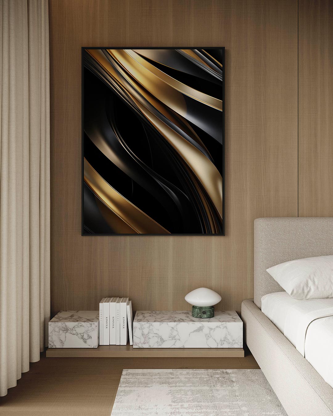 Golvende lijnen Kunstwerk