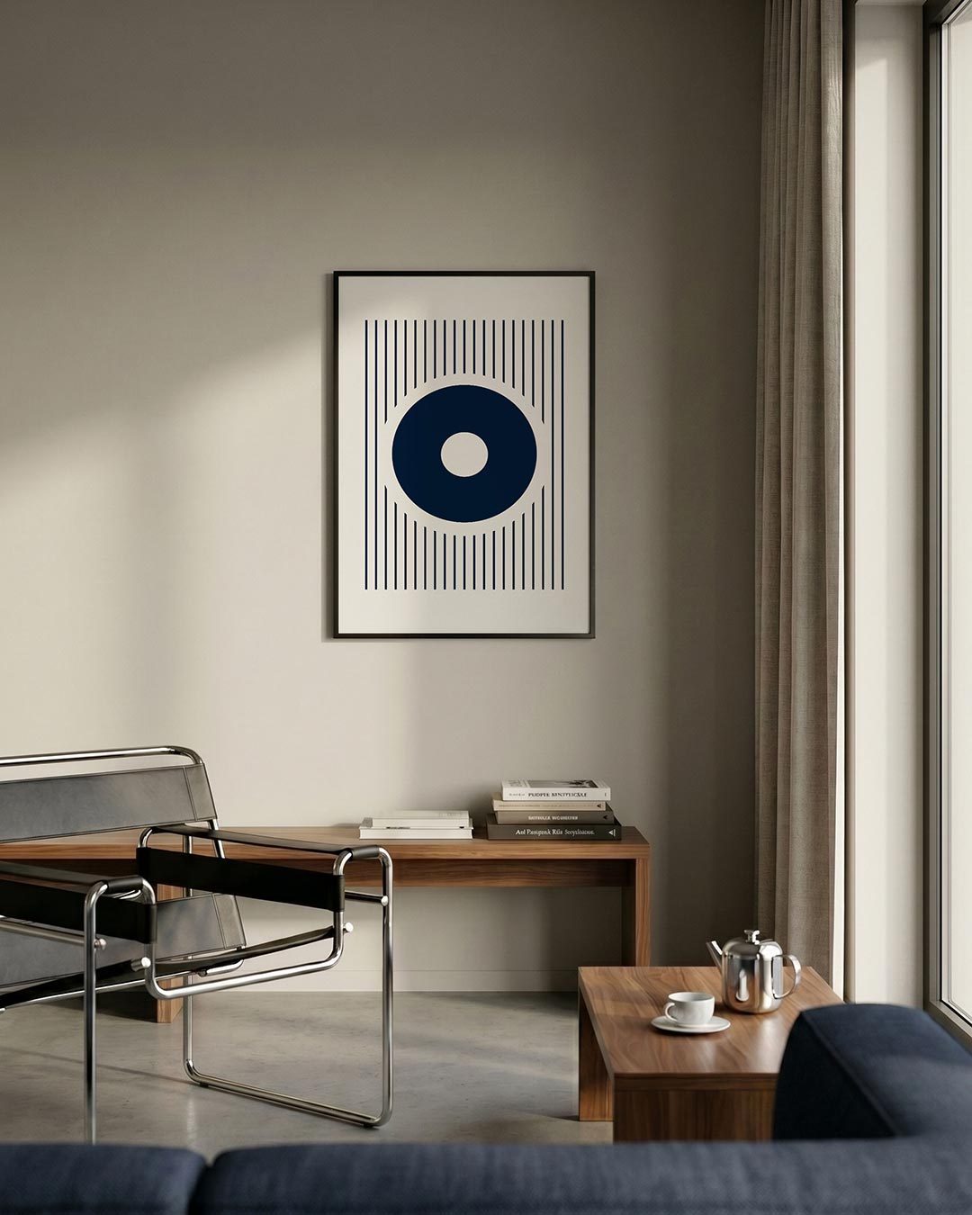 Cirkel en lijnen Poster