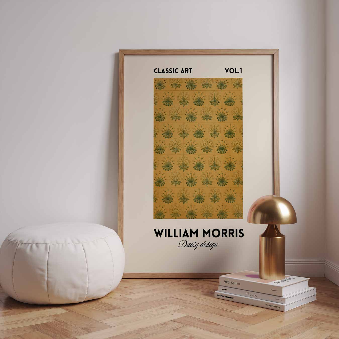 William Morris Daisy Design Poster-WallArtistic