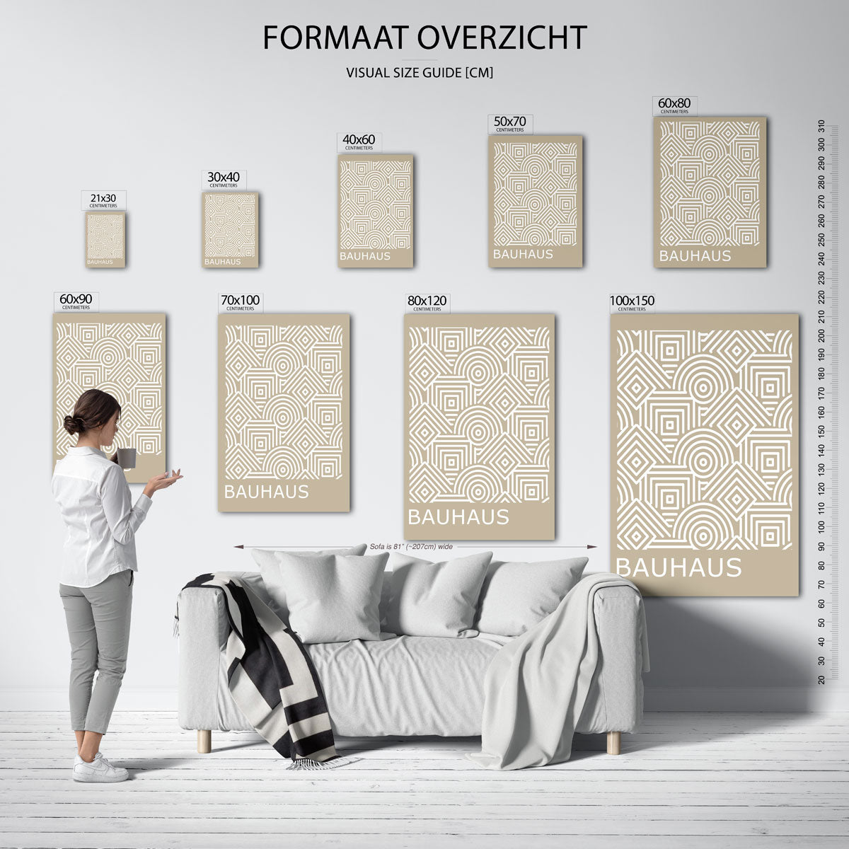 Lijnen en patronen Poster