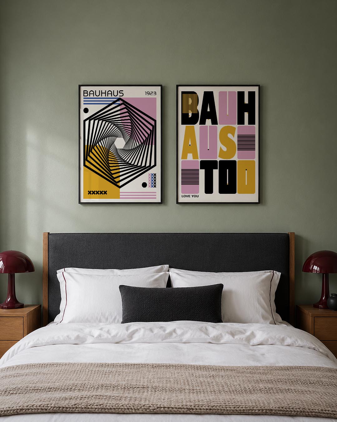 Spiraalvorm en kleur Posterset