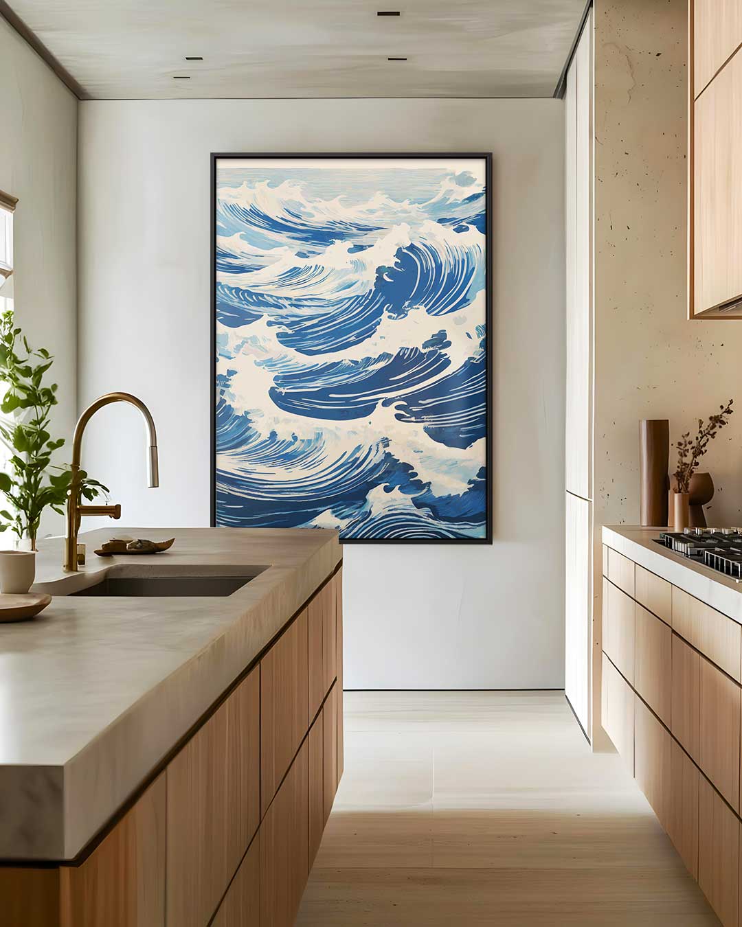 Golven van de Oceaan Kunstwerk-canvas-dibond-plexiglas-wanddecoratie-WallArtistic