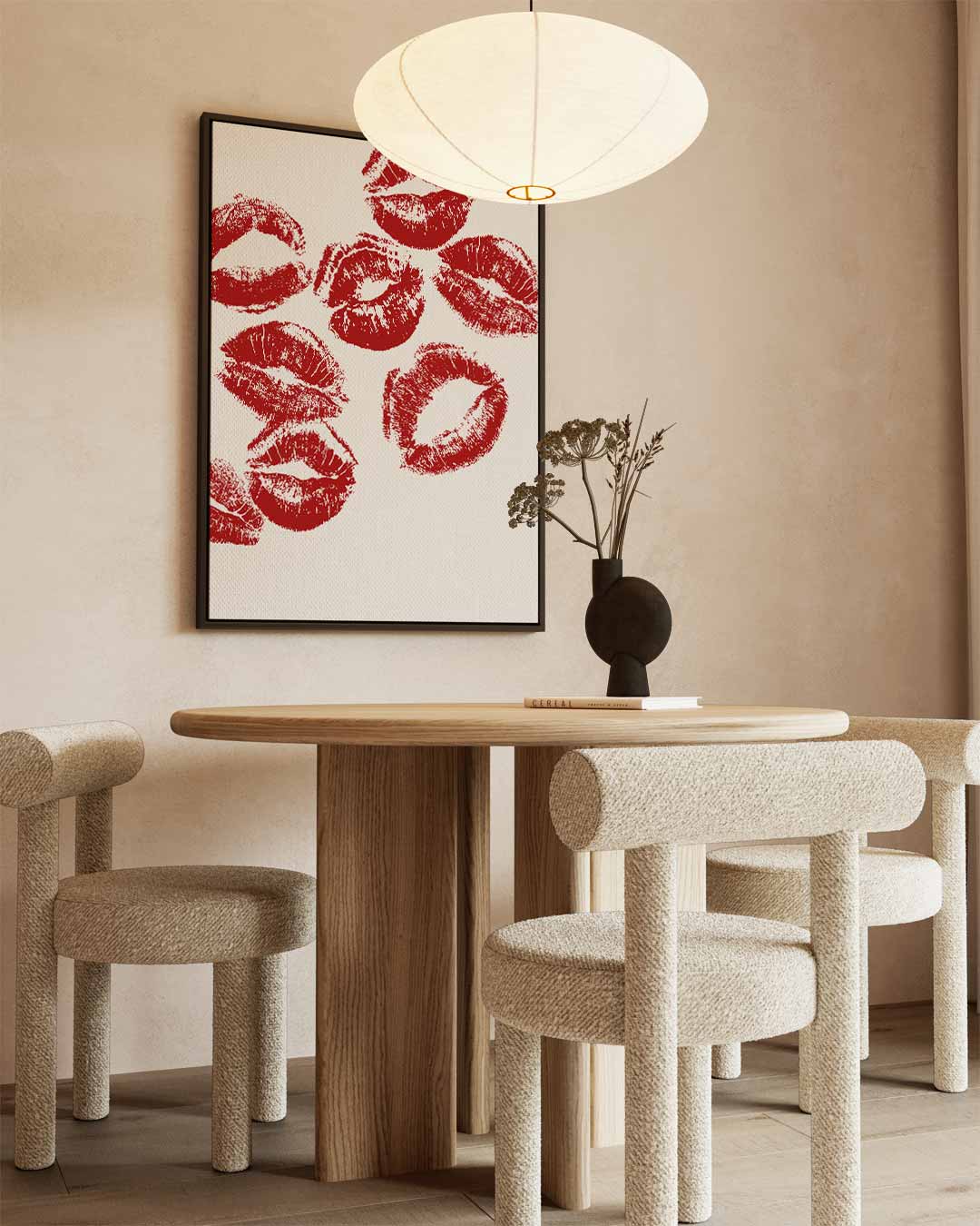 Luxe Lippenafdrukken Kunstwerk Kunstwerk-canvas-dibond-plexiglas-wanddecoratie-WallArtistic