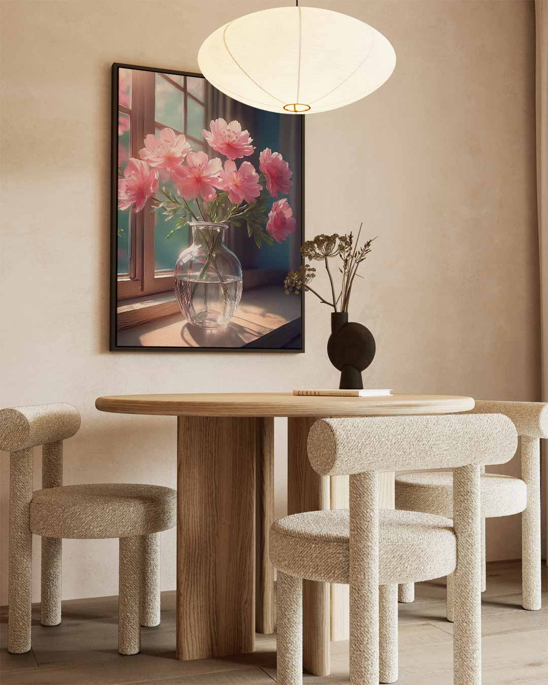 Bloemen in de Schijn van het Zonlicht Kunstwerk-canvas-dibond-plexiglas-wanddecoratie-WallArtistic