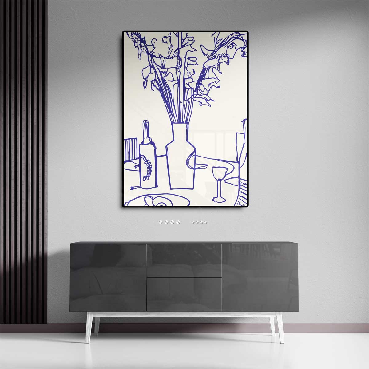 Lijnen van Leven Kunstwerk-canvas-dibond-plexiglas-wanddecoratie-WallArtistic