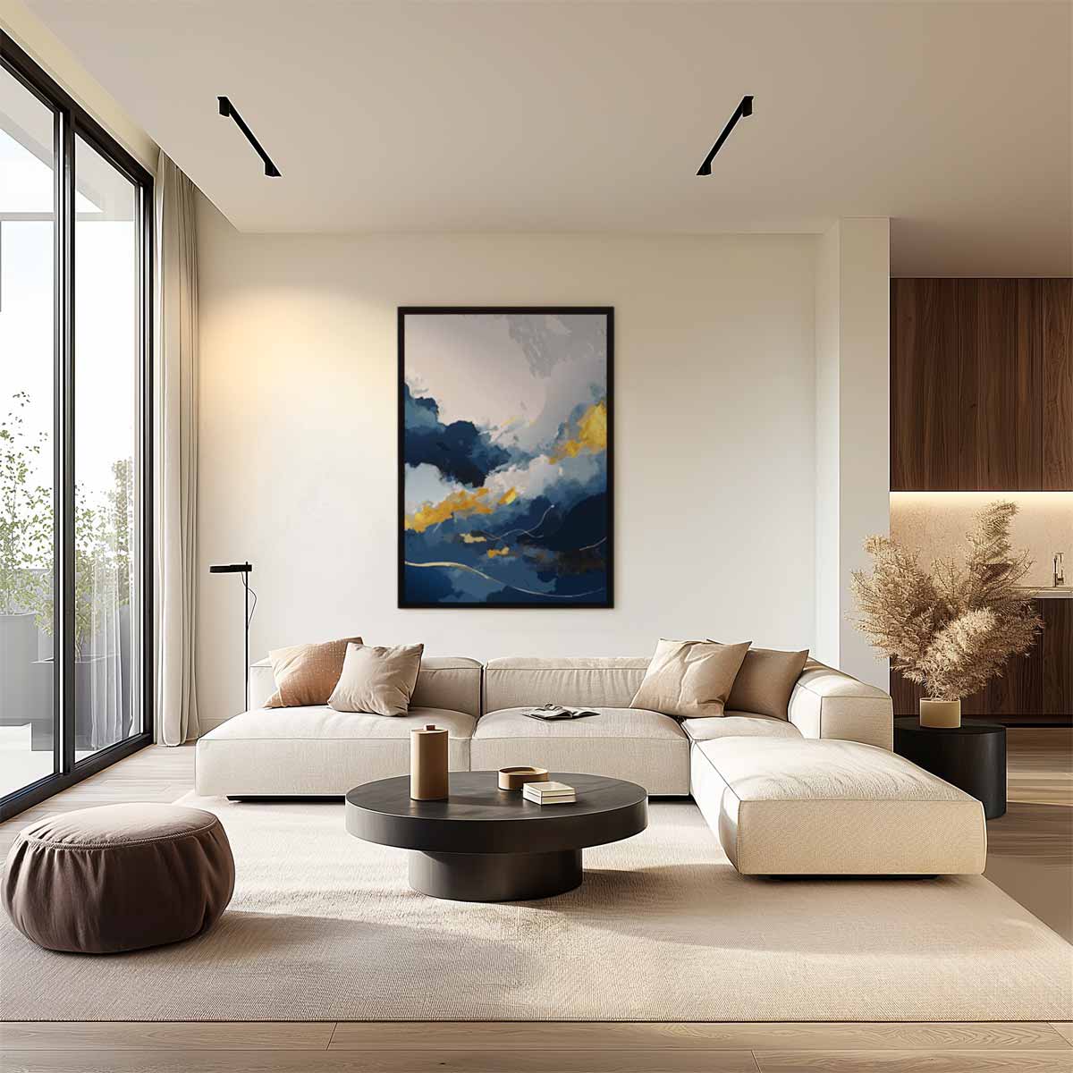 Dromerig Hemellandschap Kunstwerk-canvas-dibond-plexiglas-wanddecoratie-WallArtistic