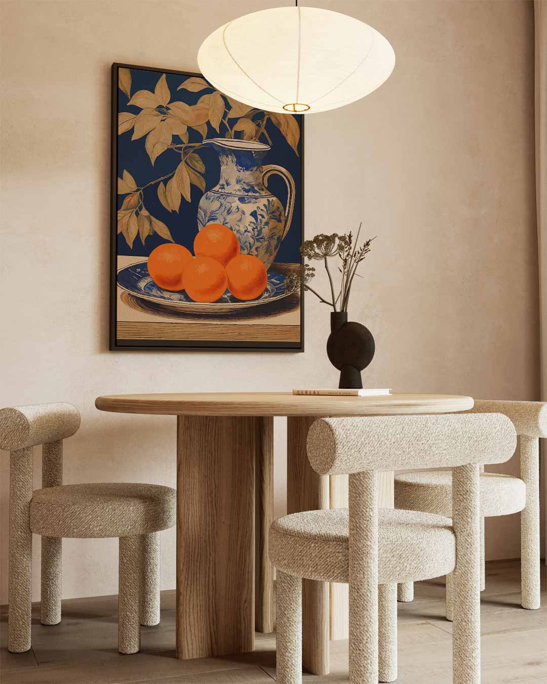 Stilleven met Sappige Sinaasappels Kunstwerk-canvas-dibond-plexiglas-wanddecoratie-WallArtistic
