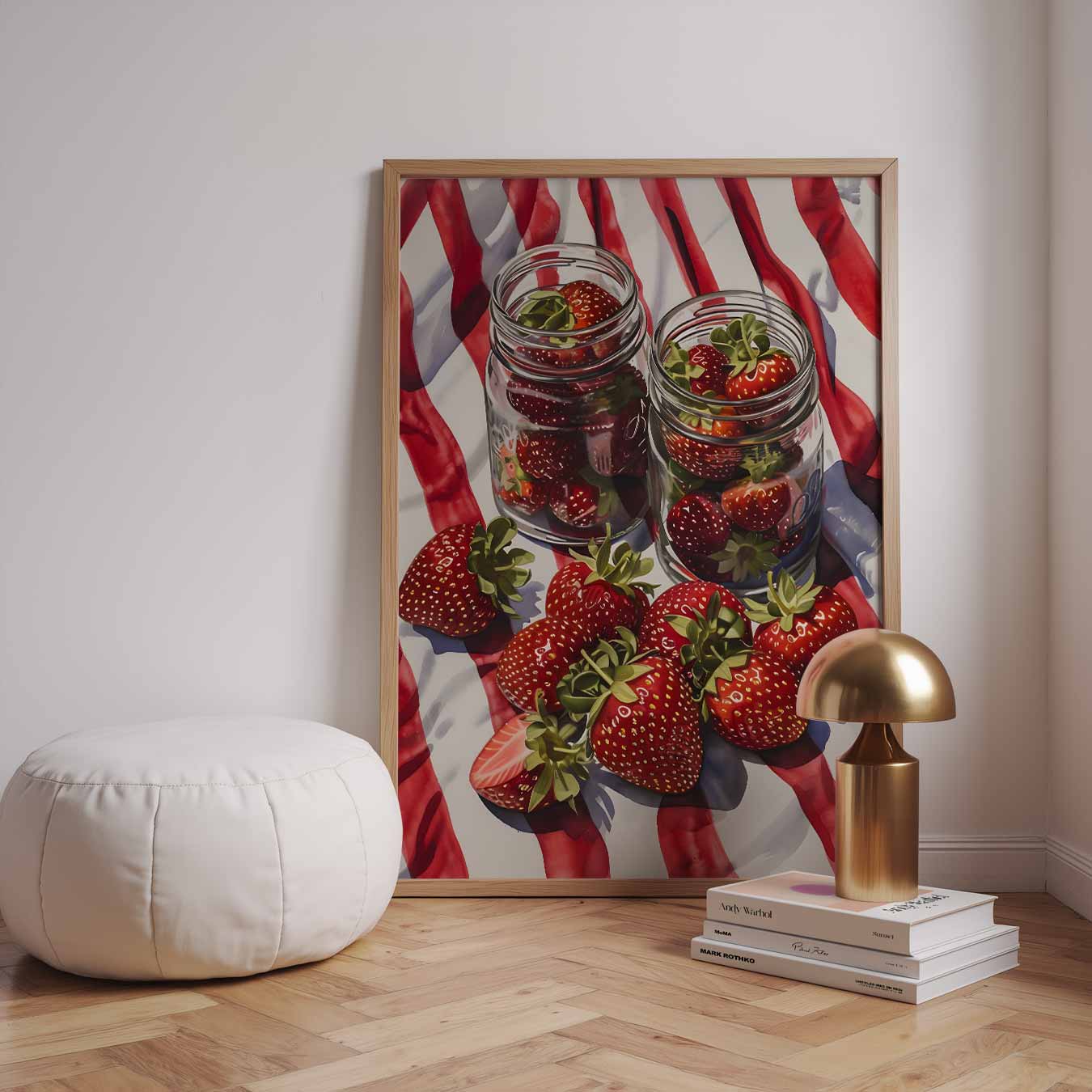 Zomerse Aardbeien Poster-WallArtistic