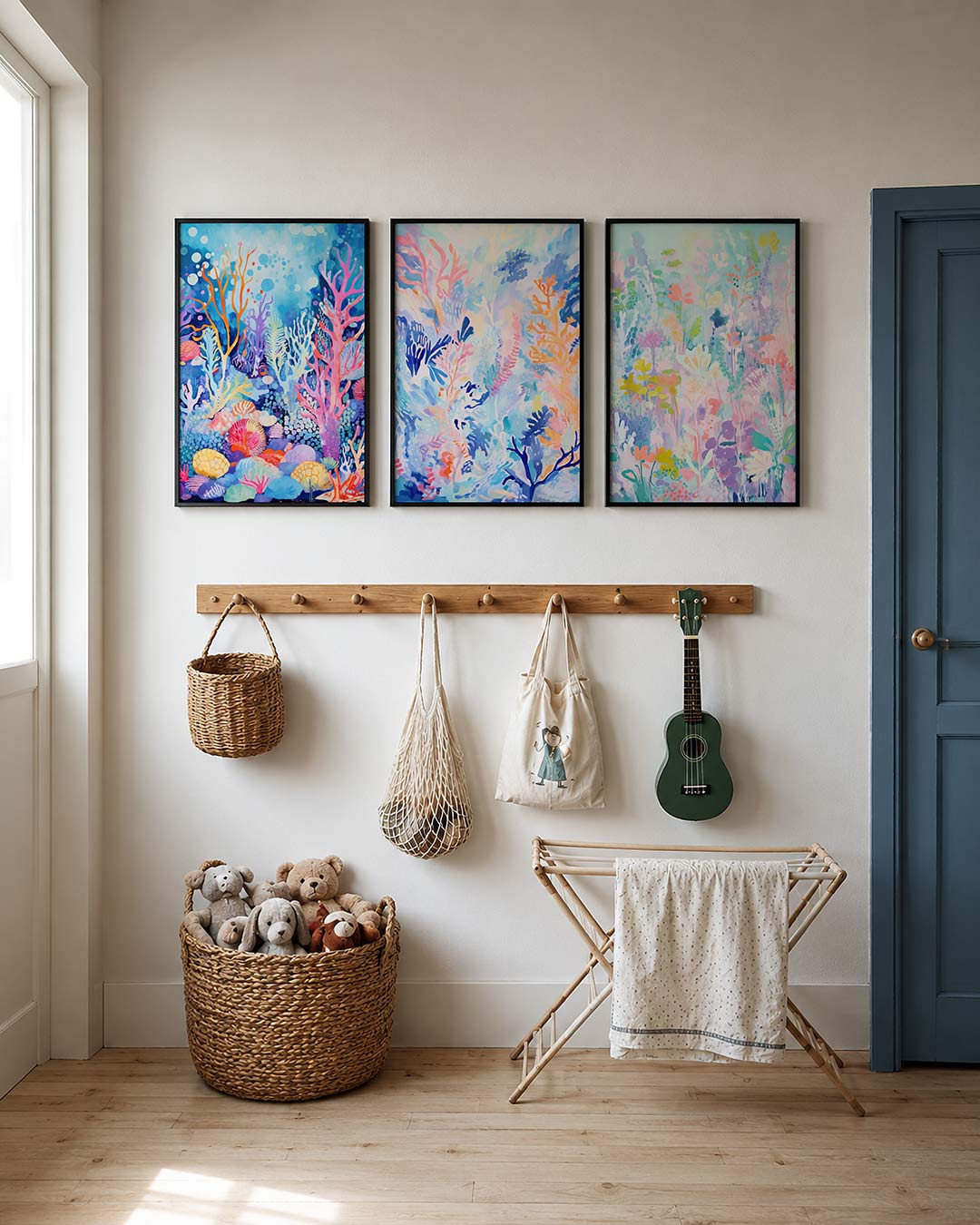 Kleurrijke bloemexplosie Posterset