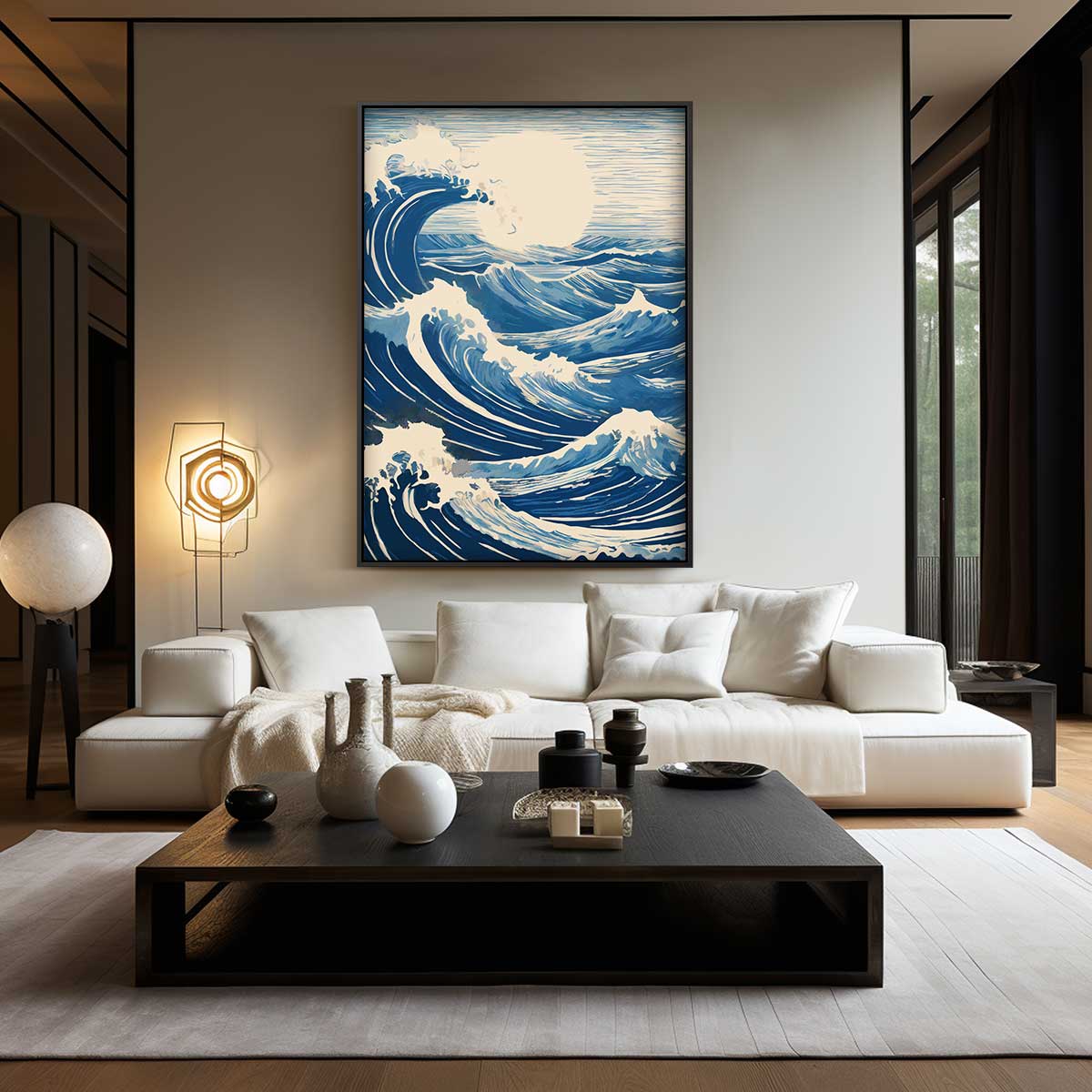 Golven van de Oceaan Kunstwerk-canvas-dibond-plexiglas-wanddecoratie-WallArtistic