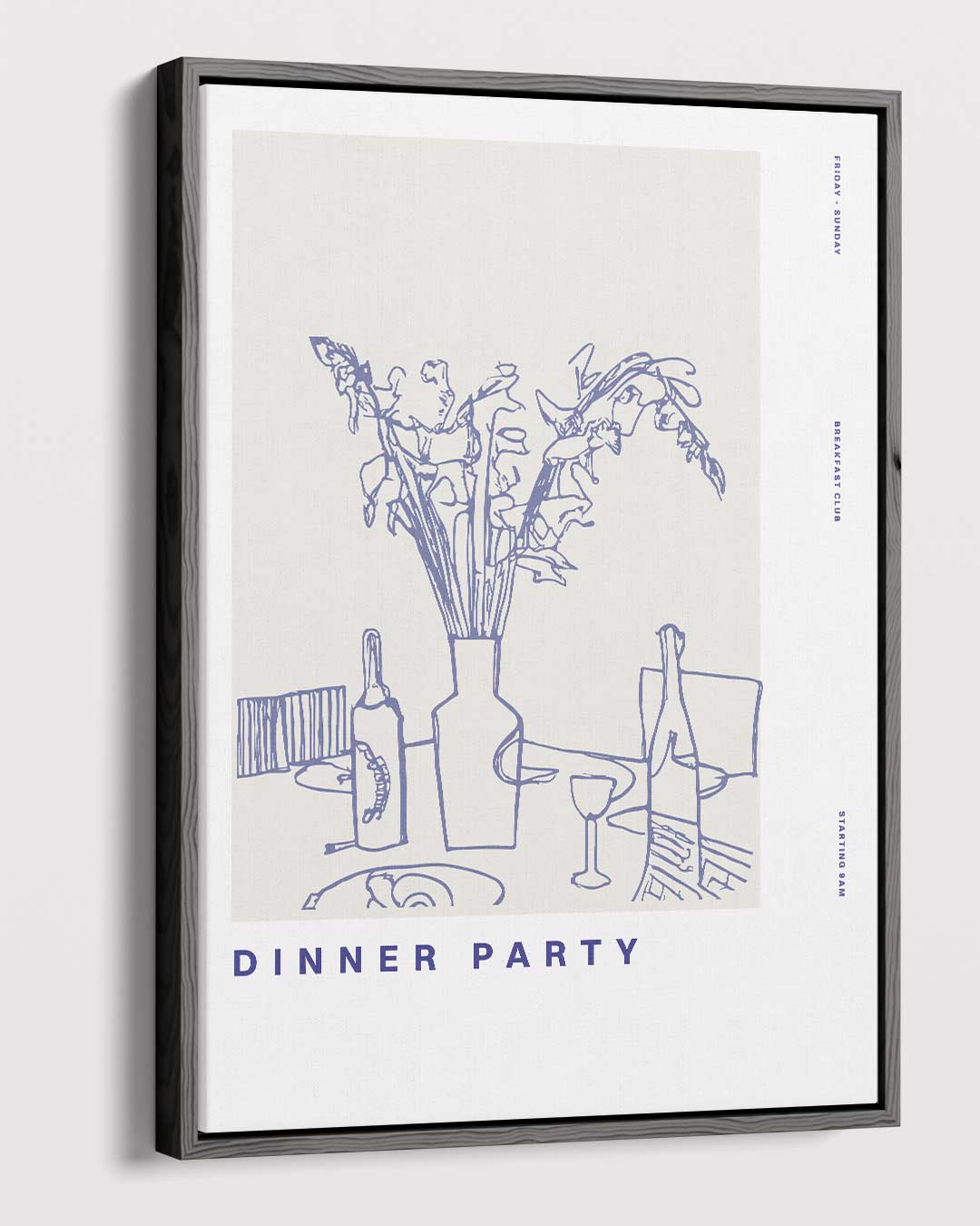 Dinner Party Kunstwerk-canvas-dibond-plexiglas-wanddecoratie-WallArtistic