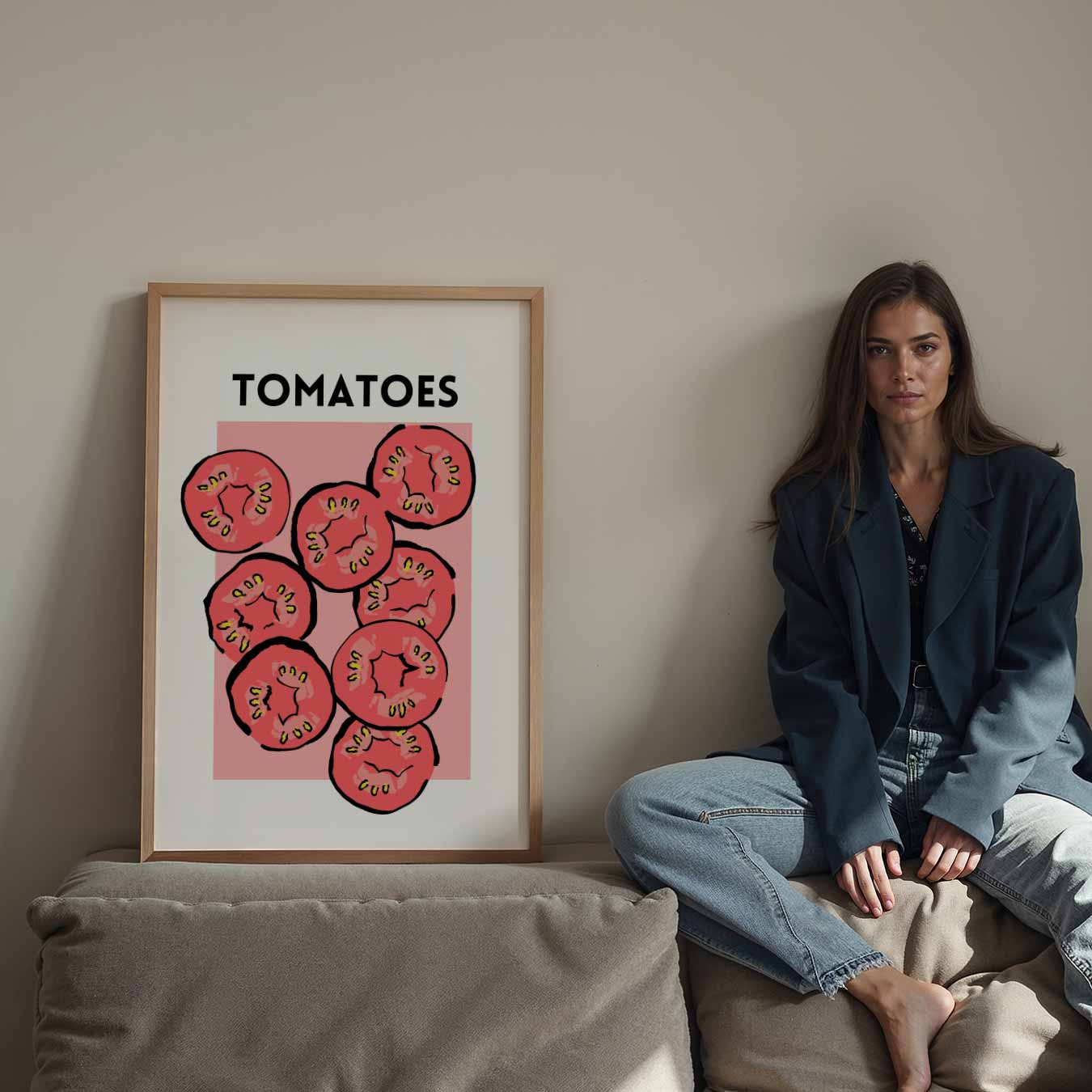 Frisse Tomaten Kunstposter