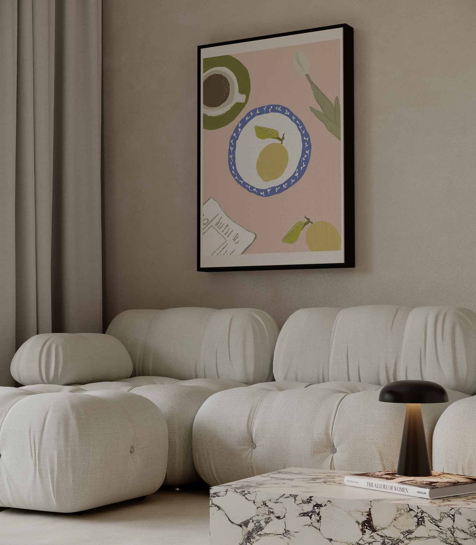 Vrolijk Ontbijt Kunstwerk-canvas-dibond-plexiglas-wanddecoratie-WallArtistic