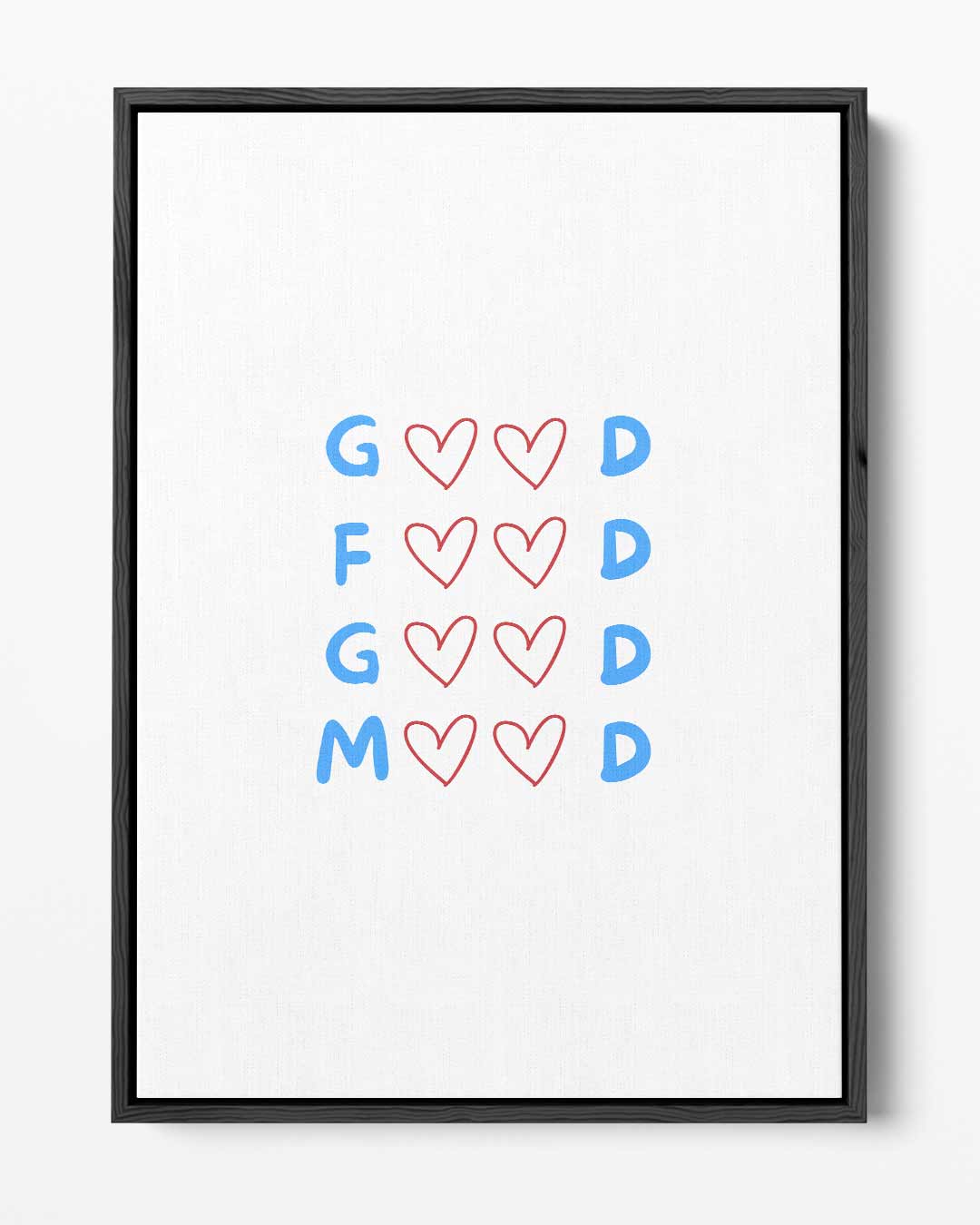 Liefdevolle Letteren Kunstwerk-canvas-dibond-plexiglas-wanddecoratie-WallArtistic
