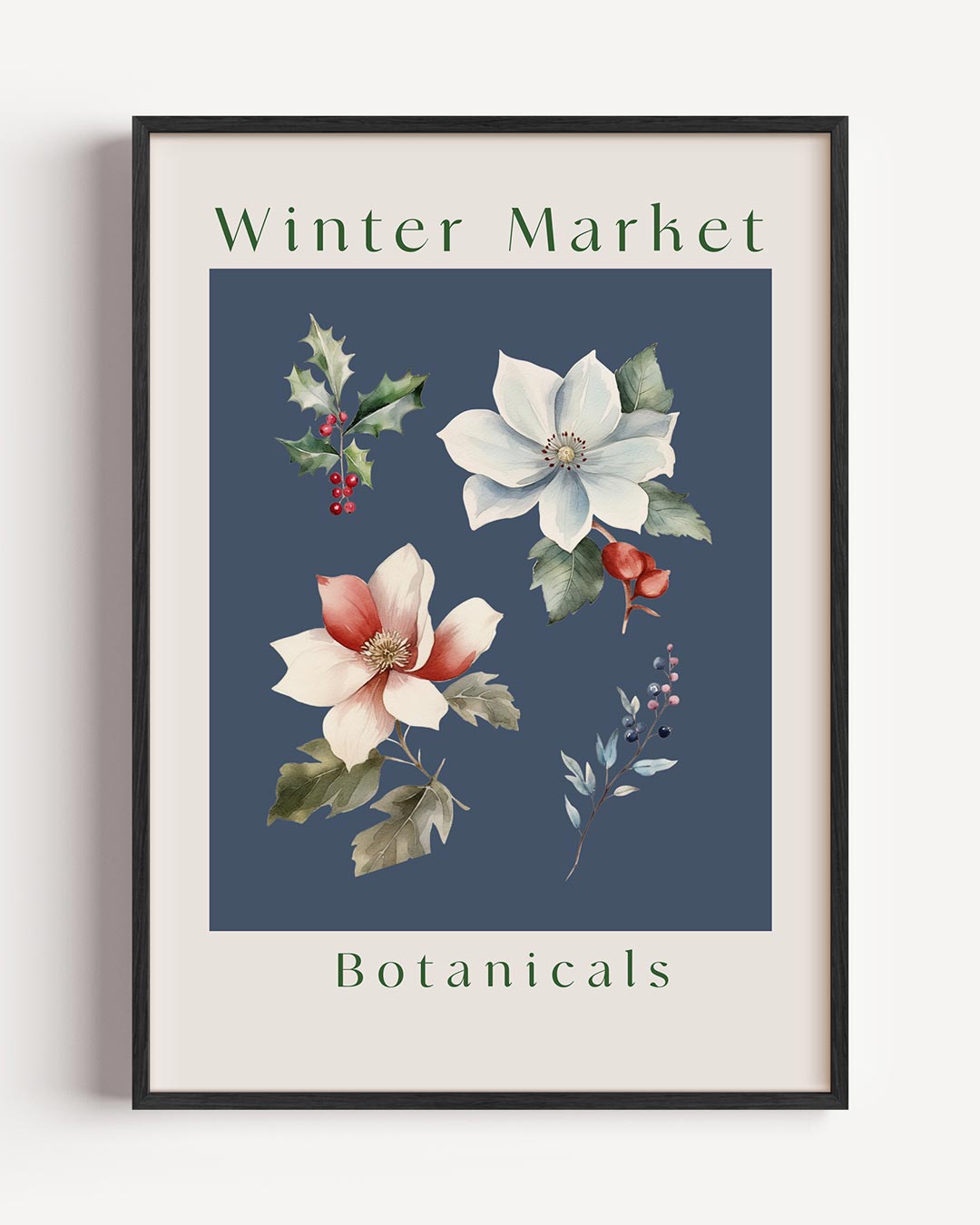 Winter Market Botanische Poster-WallArtistic