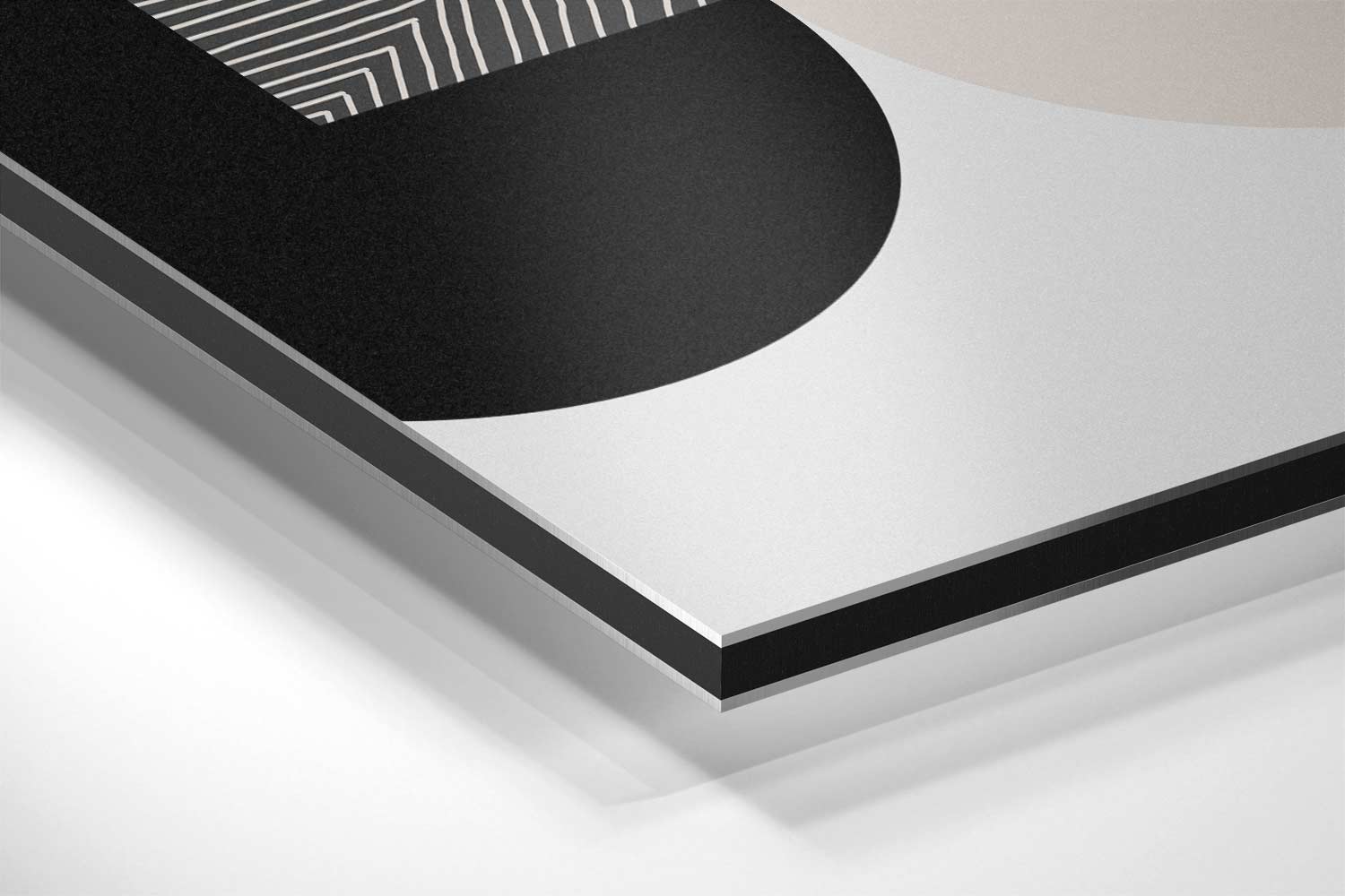 Strakke Cirkelpatronen Muurdecoratie Kunstwerk-canvas-dibond-plexiglas-wanddecoratie-WallArtistic