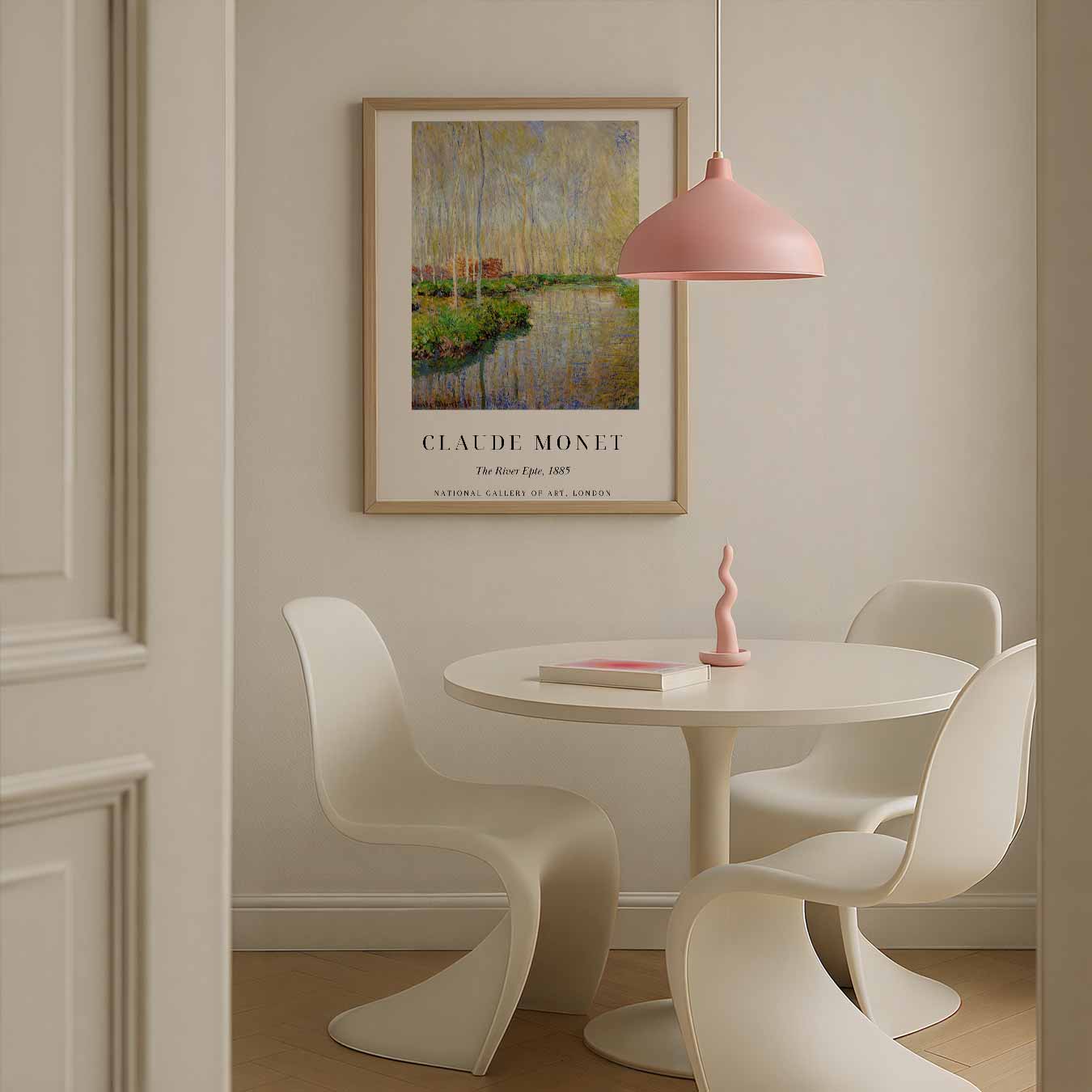 Monet's Dromerige Rivierlandschap Poster
