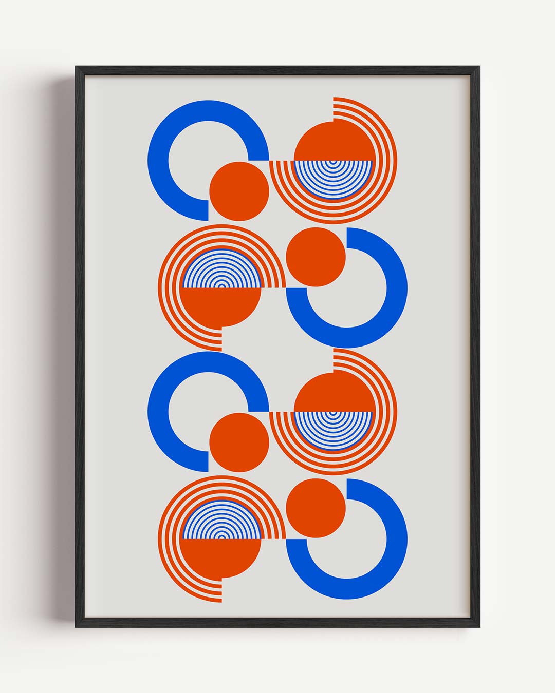 Retro Cirkel Design Poster-WallArtistic