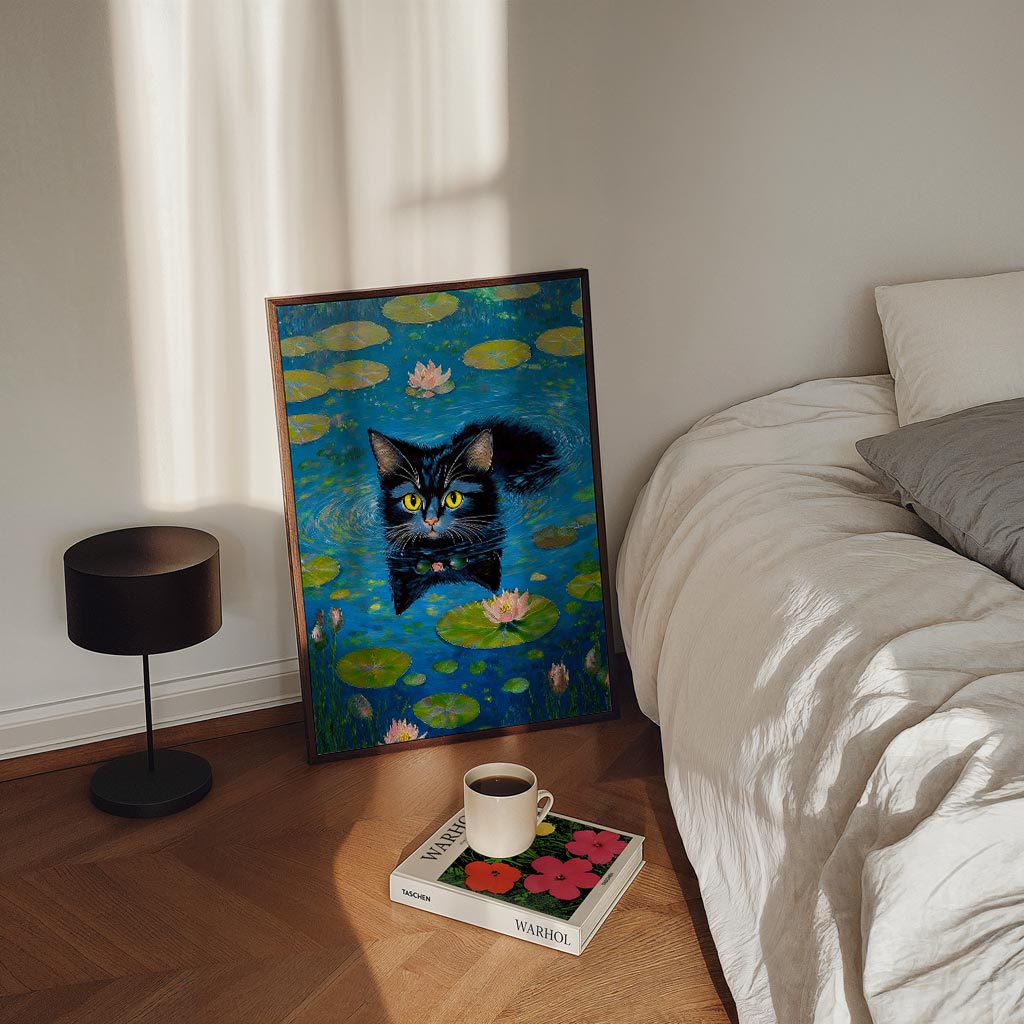 Zwemavontuur van de Kat Poster