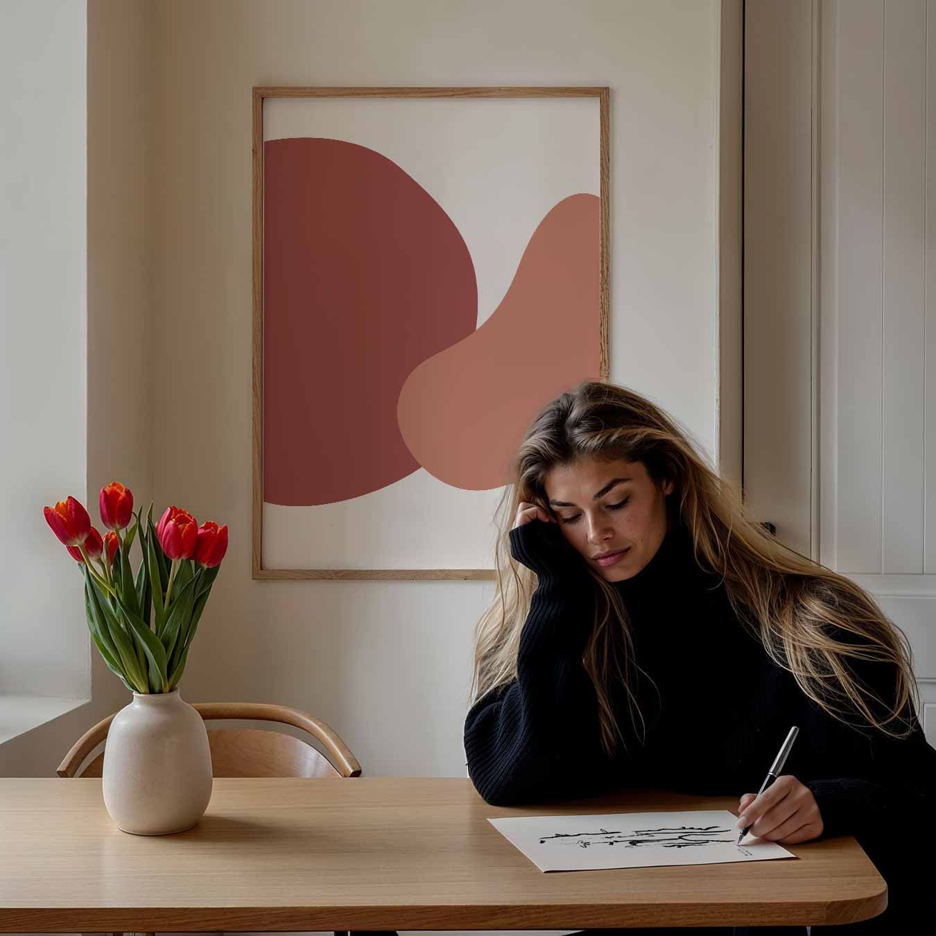 Organische Vormen Poster-WallArtistic