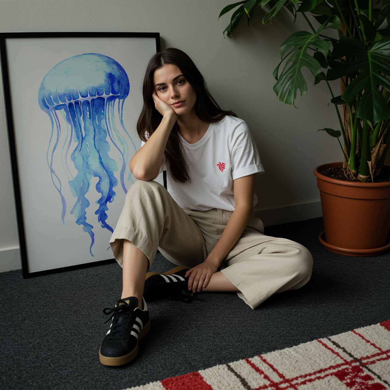 Watercolor Kwallen Poster-WallArtistic