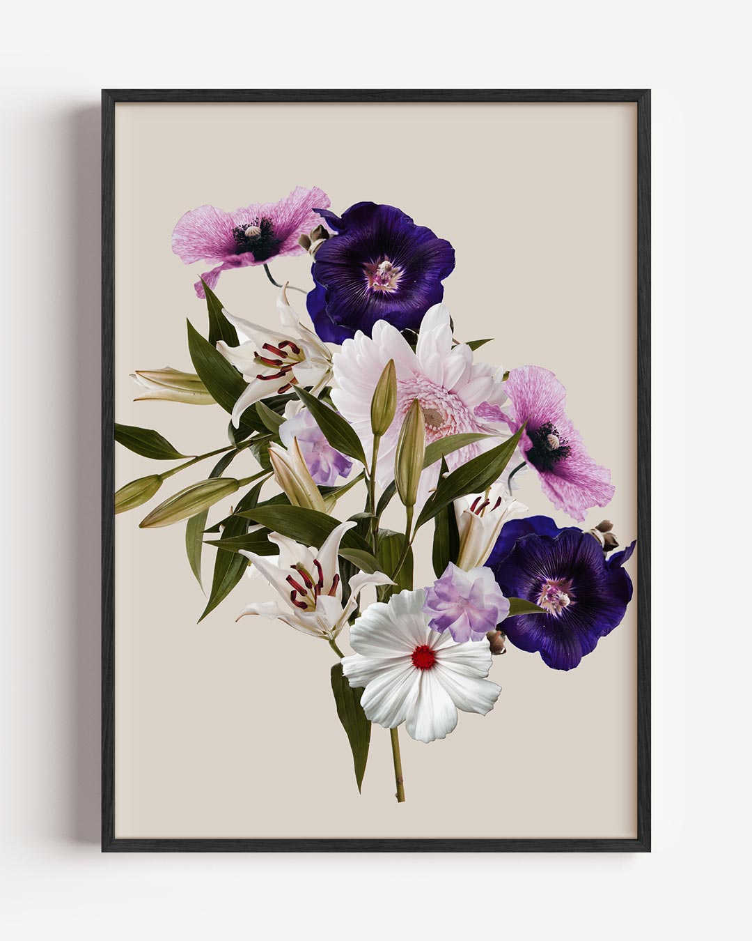 Bloemenpracht in Pasteltinten Poster-WallArtistic