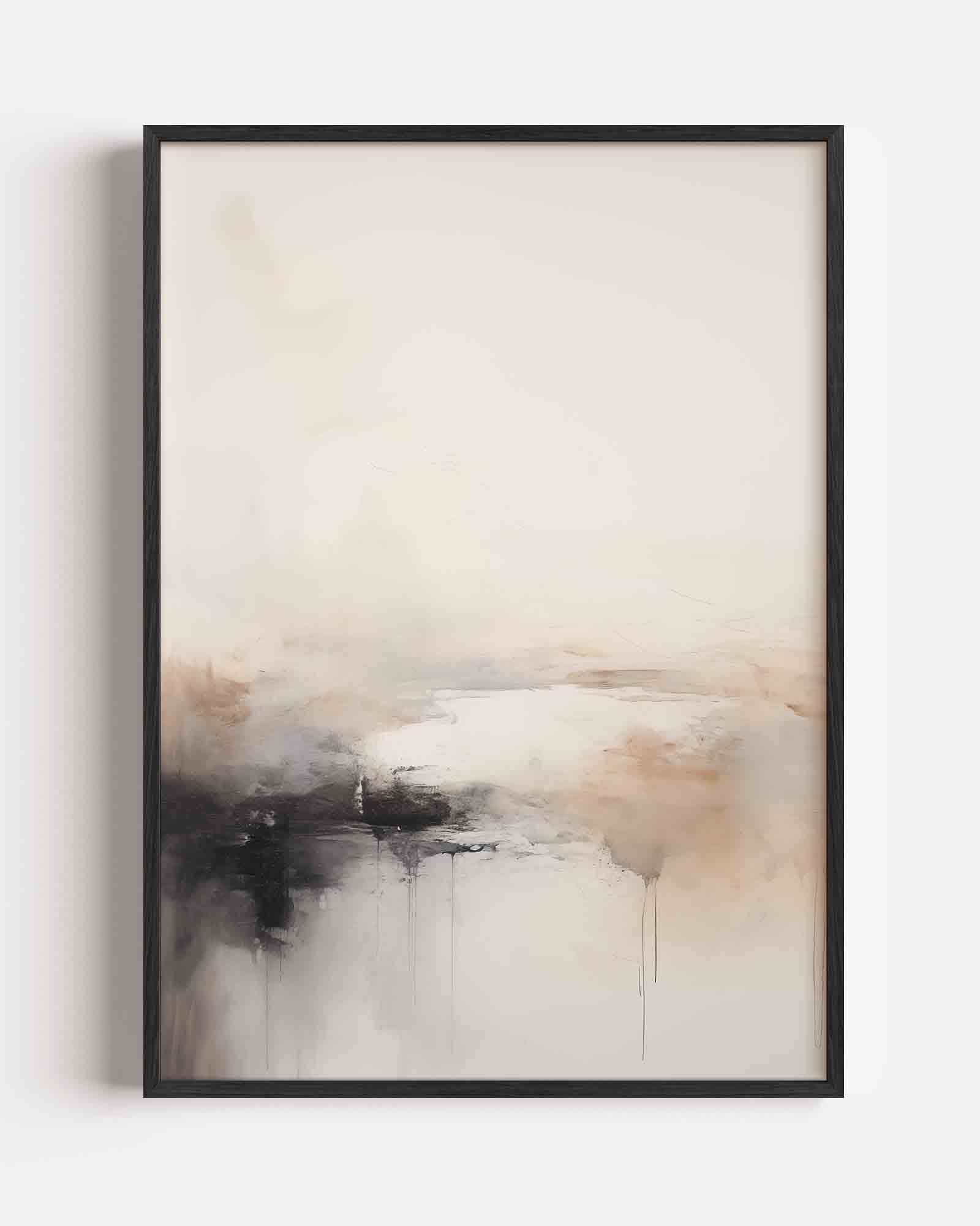 Abstracte landschapsweergave Poster