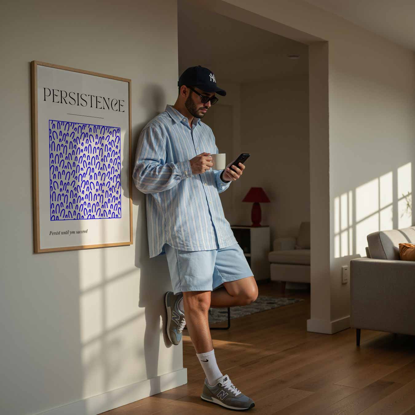 Inspirerende Volhardingsposter-WallArtistic