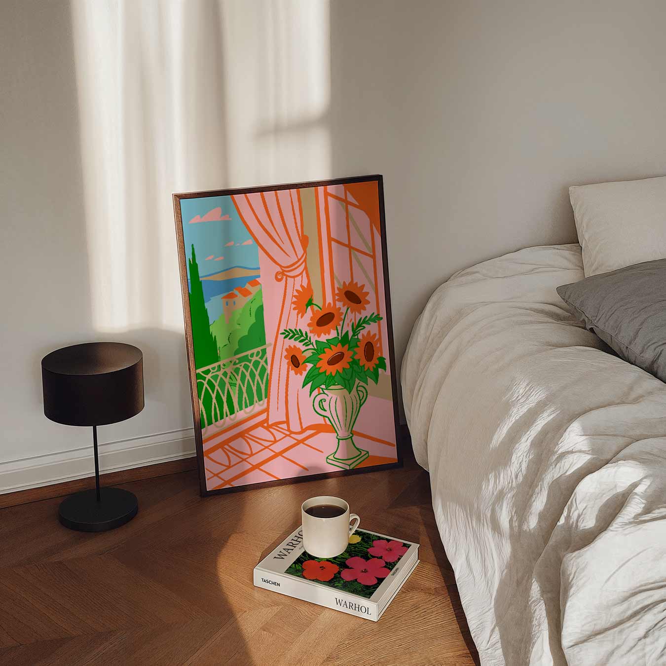 Zonnige Droomlandschap Poster