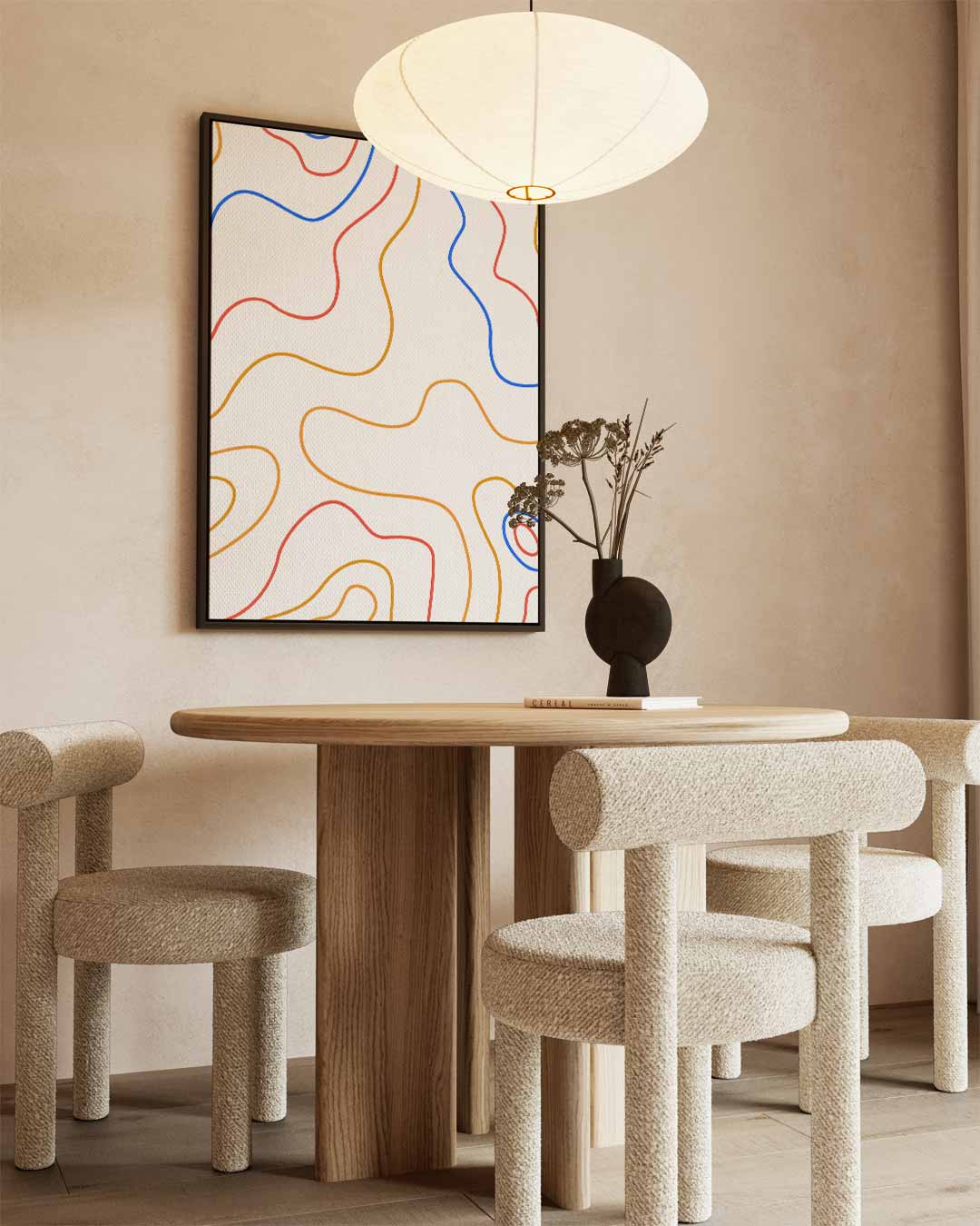 Vloeiende Kleuren Chaos Kunstwerk-canvas-dibond-plexiglas-wanddecoratie-WallArtistic