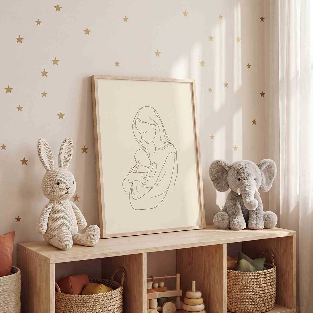 Moeder en kind Poster