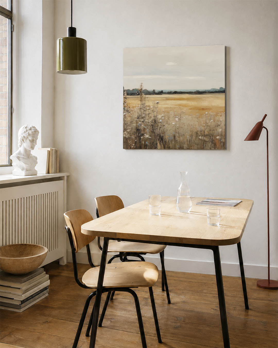 Rustig landschap Kunstwerk