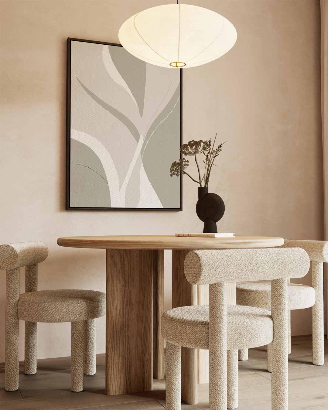 Abstracte Vloeiende Vormen Kunstwerk-canvas-dibond-plexiglas-wanddecoratie-WallArtistic